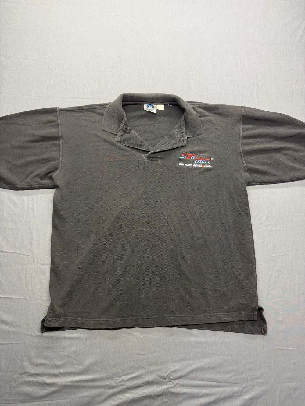 Vintage Star Trek The Next Generation Embroidered Logo Polo Shirt